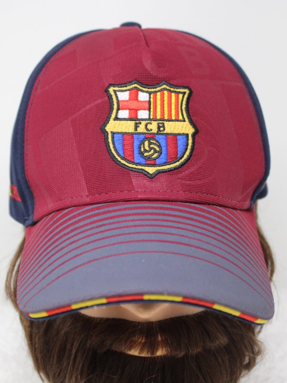 FC Barcelona Hat Adult Adjustable Red/Blue Official Merchandise FCB Soccer Cap